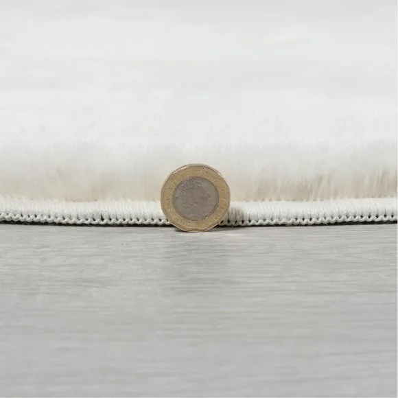 Faux Fur Rug Supersoft - Grey, Polyester