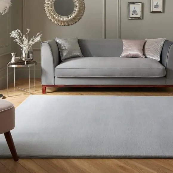 Faux Fur Rug Supersoft - Grey, Polyester image