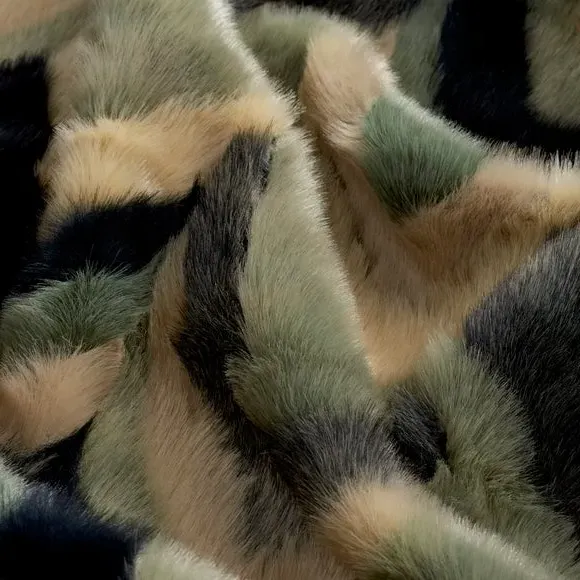 Faux Fur Throw Blanket - Blue, Shaggy