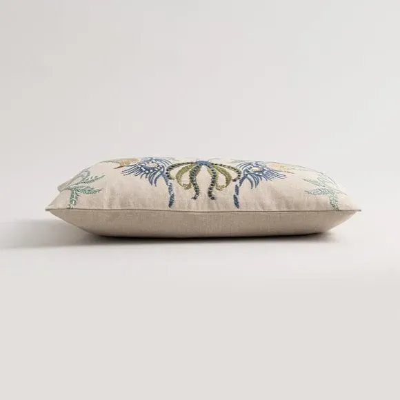 Feather Filled Cushion - Natural, Cotton