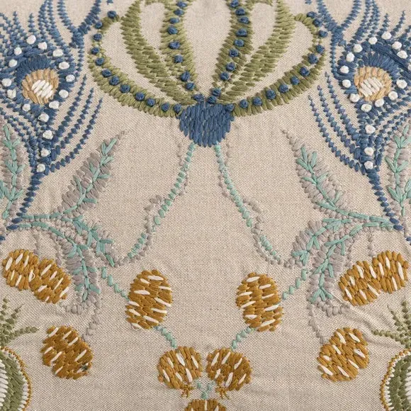 Feather Filled Cushion - Natural, Cotton