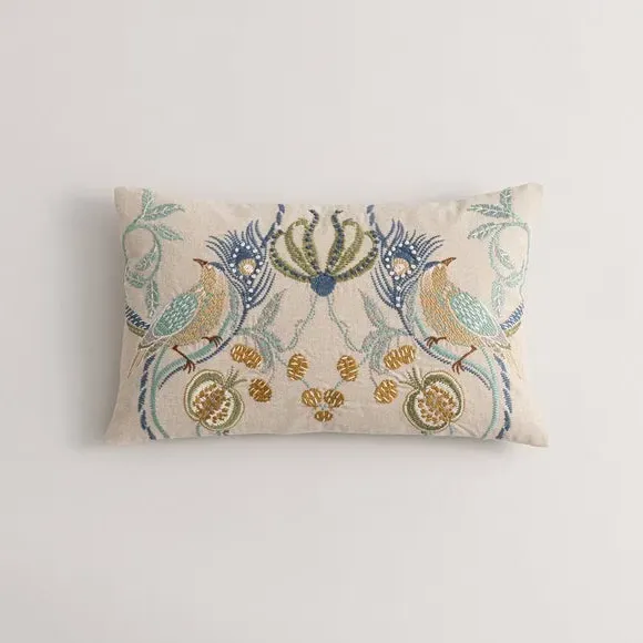 Feather Filled Cushion - Natural, Cotton image