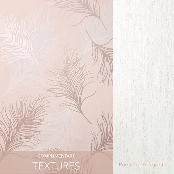 Feather Wallpaper Self-Adhesive - Blush