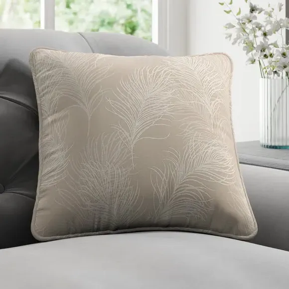 Feathers Cushion Cover - Coffee