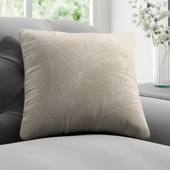 Feathers Cushion Cover - Coffee image