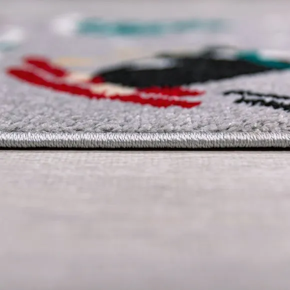 Festive Runner with Penguin Design - Multicolor
