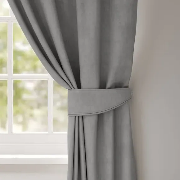 Fire Retardant Curtain Tieback - Flint, Velour