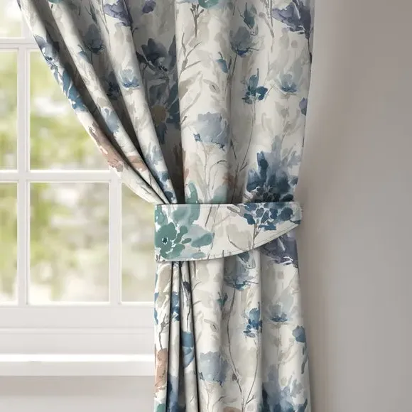 Fire Retardant Curtain Tieback - Slate Blue image