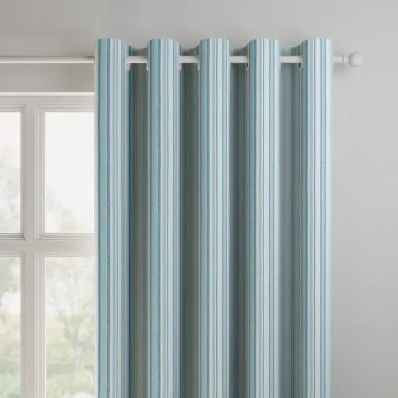 Fire Retardant Curtains - Shore Stripe, Polyester