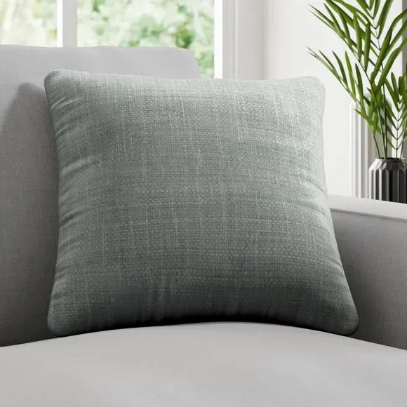 Fire Retardant Cushion Cover - Blue, Textured image