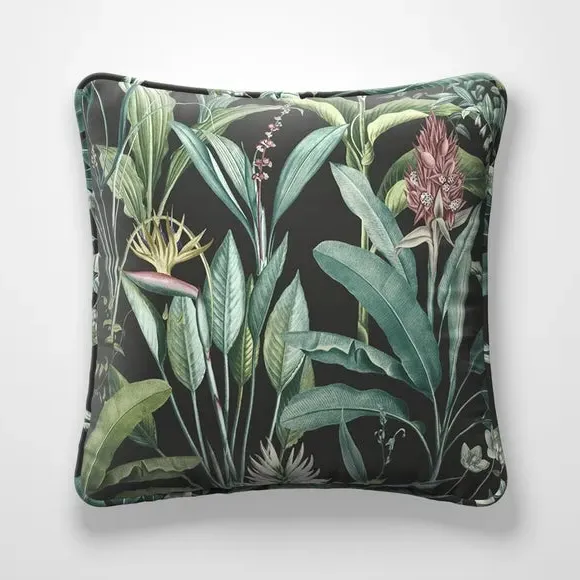 Fire Retardant Cushion Cover - Emerald, Fabric