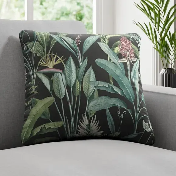 Fire Retardant Cushion Cover - Emerald, Fabric image