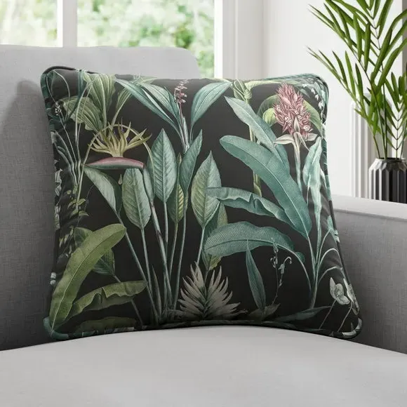 Fire Retardant Cushion Cover - Emerald, Fabric