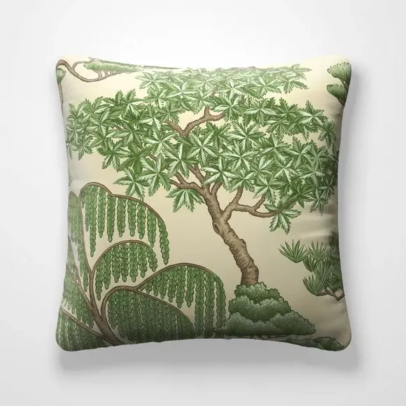 Fire Retardant Cushion Cover - Forest Pattern