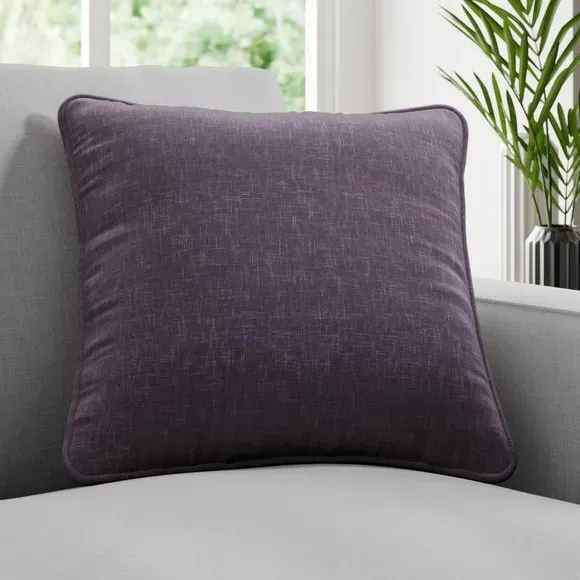 Fire Retardant Cushion Cover - Grape, Textured