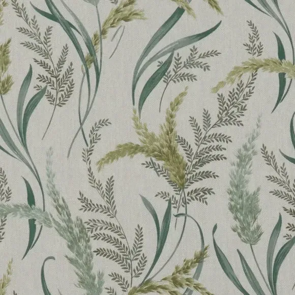 Fire Retardant Cushion Cover - Jade, Floral