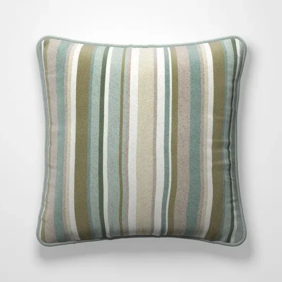 Fire Retardant Cushion Cover - Jade, Striped