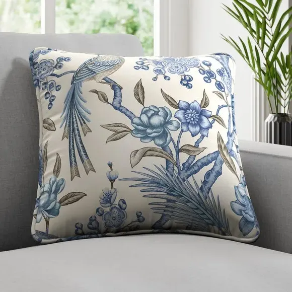 Fire Retardant Cushion Cover - Lapis, Fabric