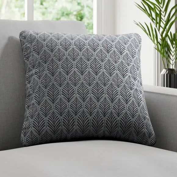 Fire Retardant Cushion Cover - Navy, Fabric