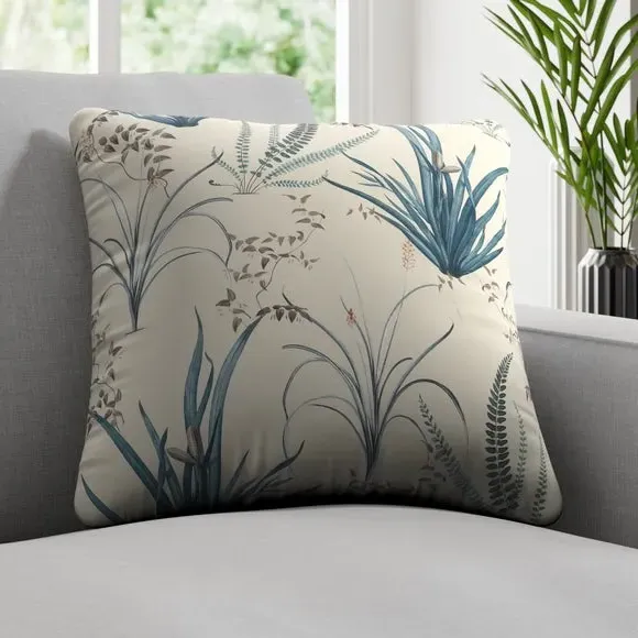 Fire Retardant Cushion Cover - Peacock, Fabric image