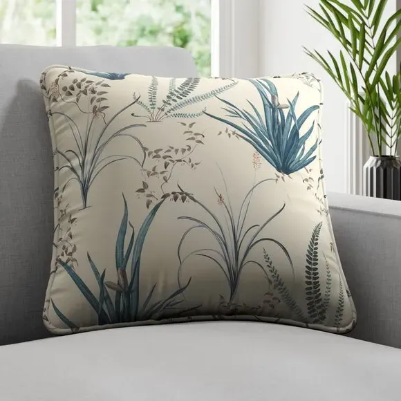 Fire Retardant Cushion Cover - Peacock, Fabric