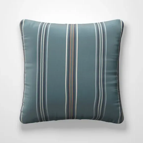 Fire Retardant Cushion Cover - Peacock, Striped