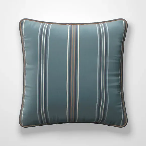 Fire Retardant Cushion Cover - Peacock, Striped