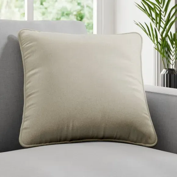 Fire Retardant Cushion Cover - Porcelain, Woven