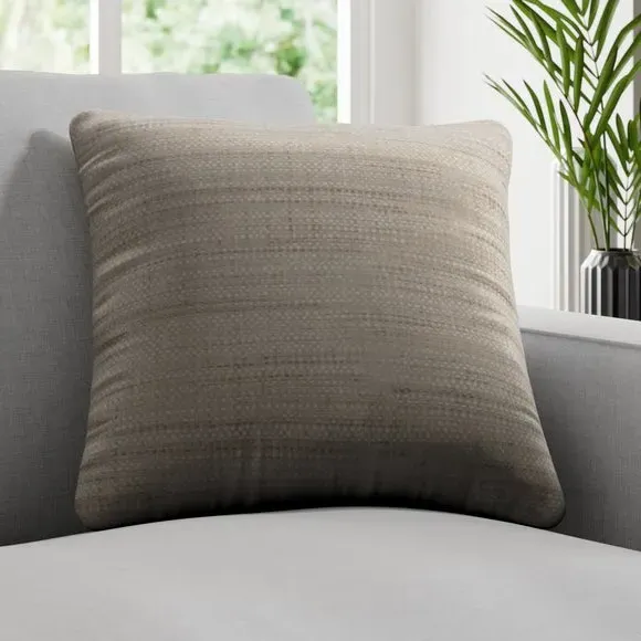 Fire Retardant Cushion Cover - Putty, Textured