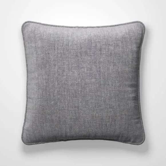 Fire Retardant Cushion Cover - Smoke, Textured