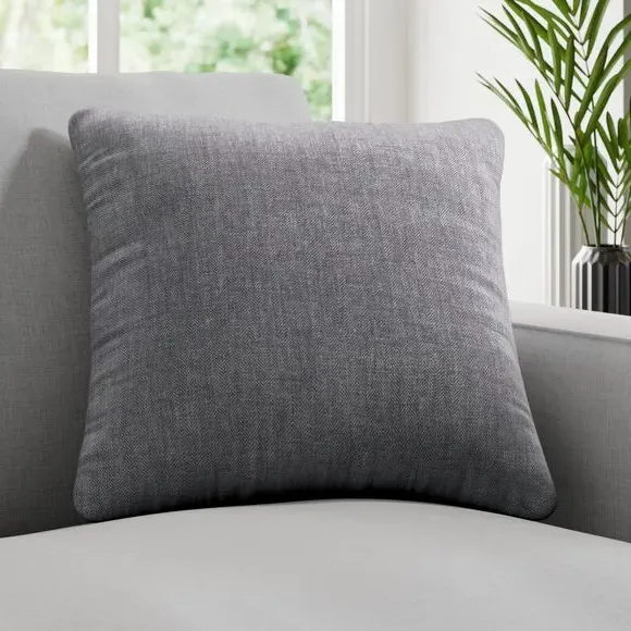 Fire Retardant Cushion Cover - Smoke, Textured image