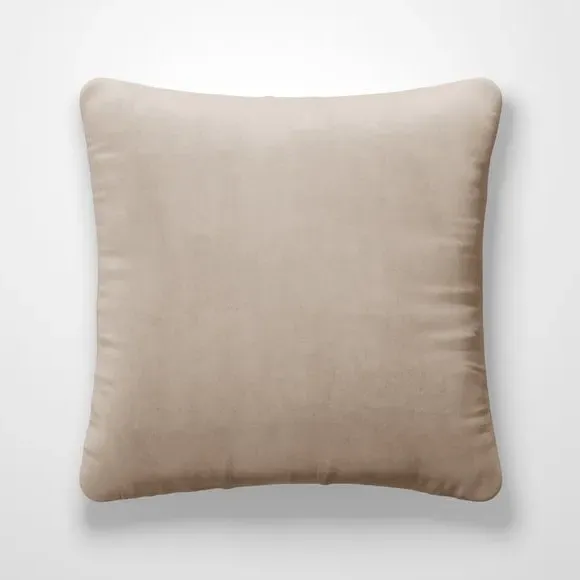 Fire Retardant Cushion Cover - Taupe, Velour