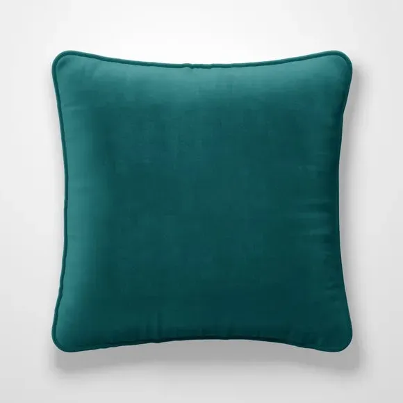 Fire Retardant Cushion Cover - Teal, Velour