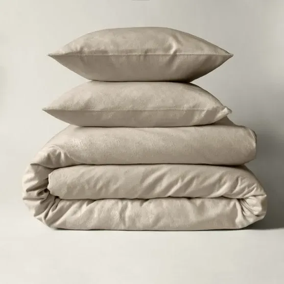 Fitted Bed Sheet - Natural, Brushed Cotton