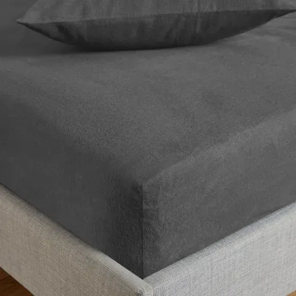 Fitted Sheet Brushed Cotton - Dove