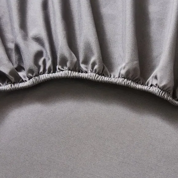 Fitted Sheet Super Soft - Grey, Polyester
