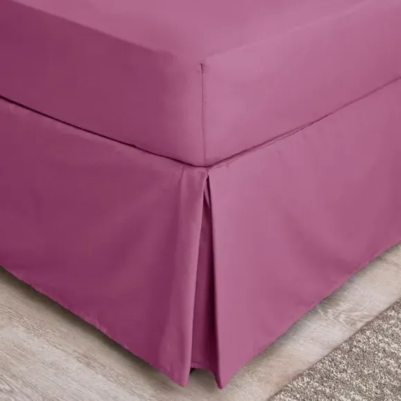 Fitted Valance Non-Iron - Pink, Polycotton image