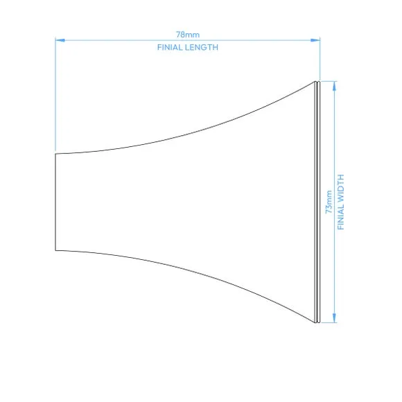 Fixed Curtain Pole with Trumpet Finial - Nickel, Metal