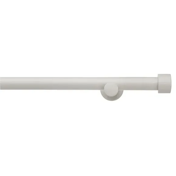 Fixed Eyelet Curtain Pole - Grey, Wood