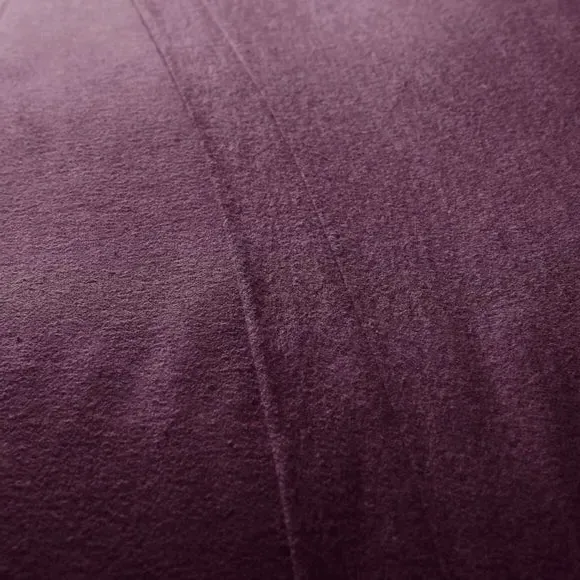 Flat Sheet Brushed Cotton - Aubergine