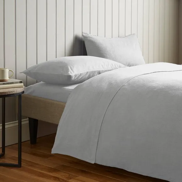 Flat Sheet Brushed Cotton - Grey