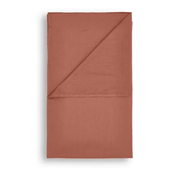 Flat Sheet - Terracotta, Recycled Cotton