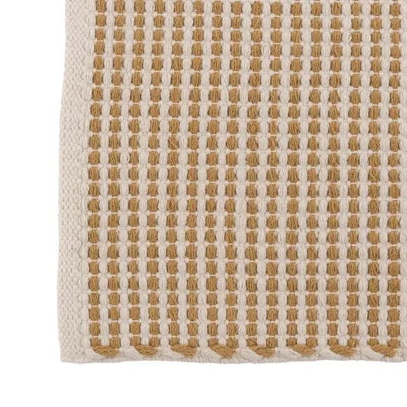 Flat Weave Bath Mat - Caramel, Cotton