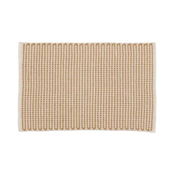 Flat Weave Bath Mat - Caramel, Cotton