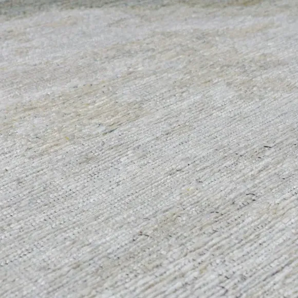 Flat Weave Rug Distressed Design - Green