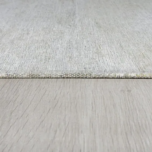 Flat Weave Rug Distressed Design - Green