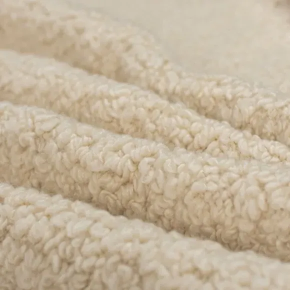 Flatweave Wool Rug - Ivory, New Zealand Wool