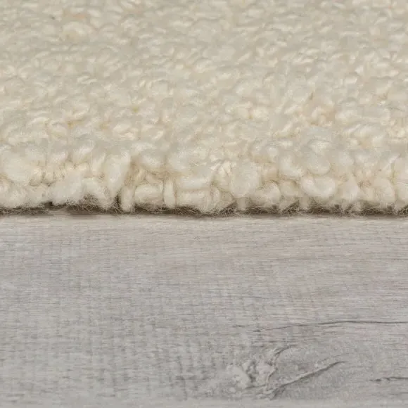 Flatweave Wool Rug - Ivory, New Zealand Wool
