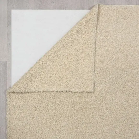 Flatweave Wool Rug - Ivory, New Zealand Wool