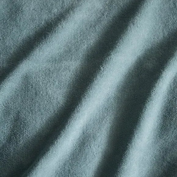 Fleece Duvet Cover Set - Duck Egg, Polyester